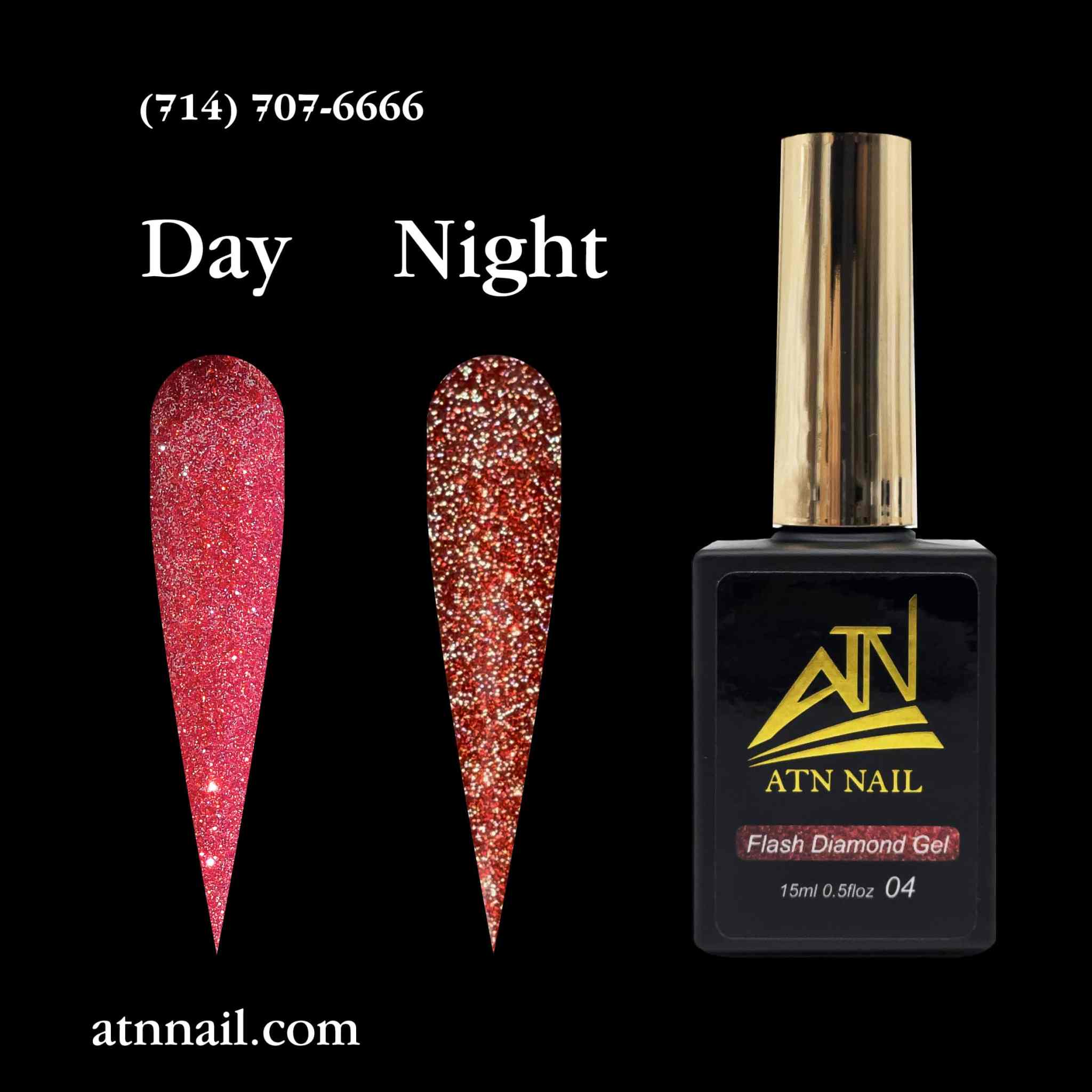 ATN Flash Diamond Glitter Gel - Set 18 Colors