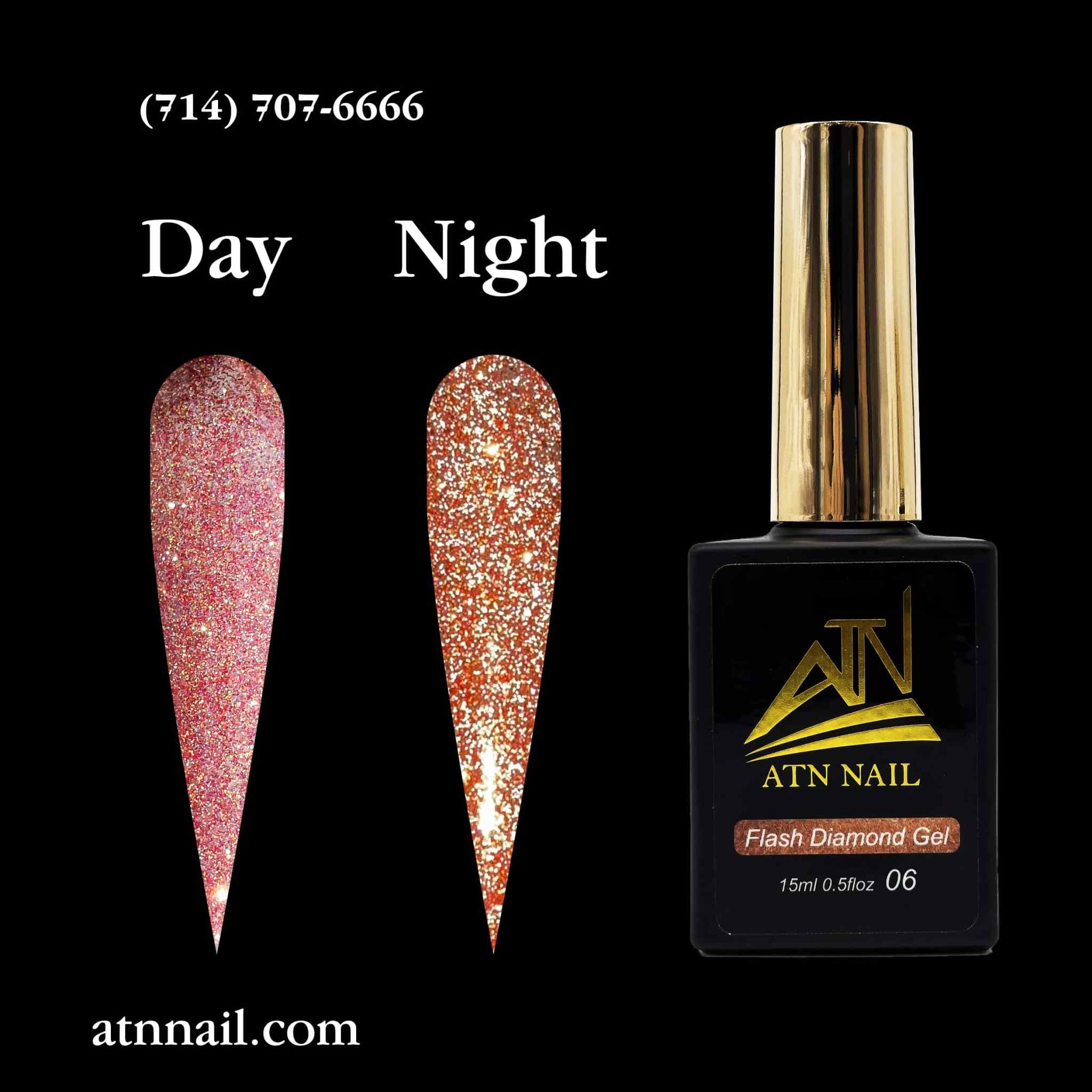 ATN Flash Diamond Glitter Gel - Set 18 Colors