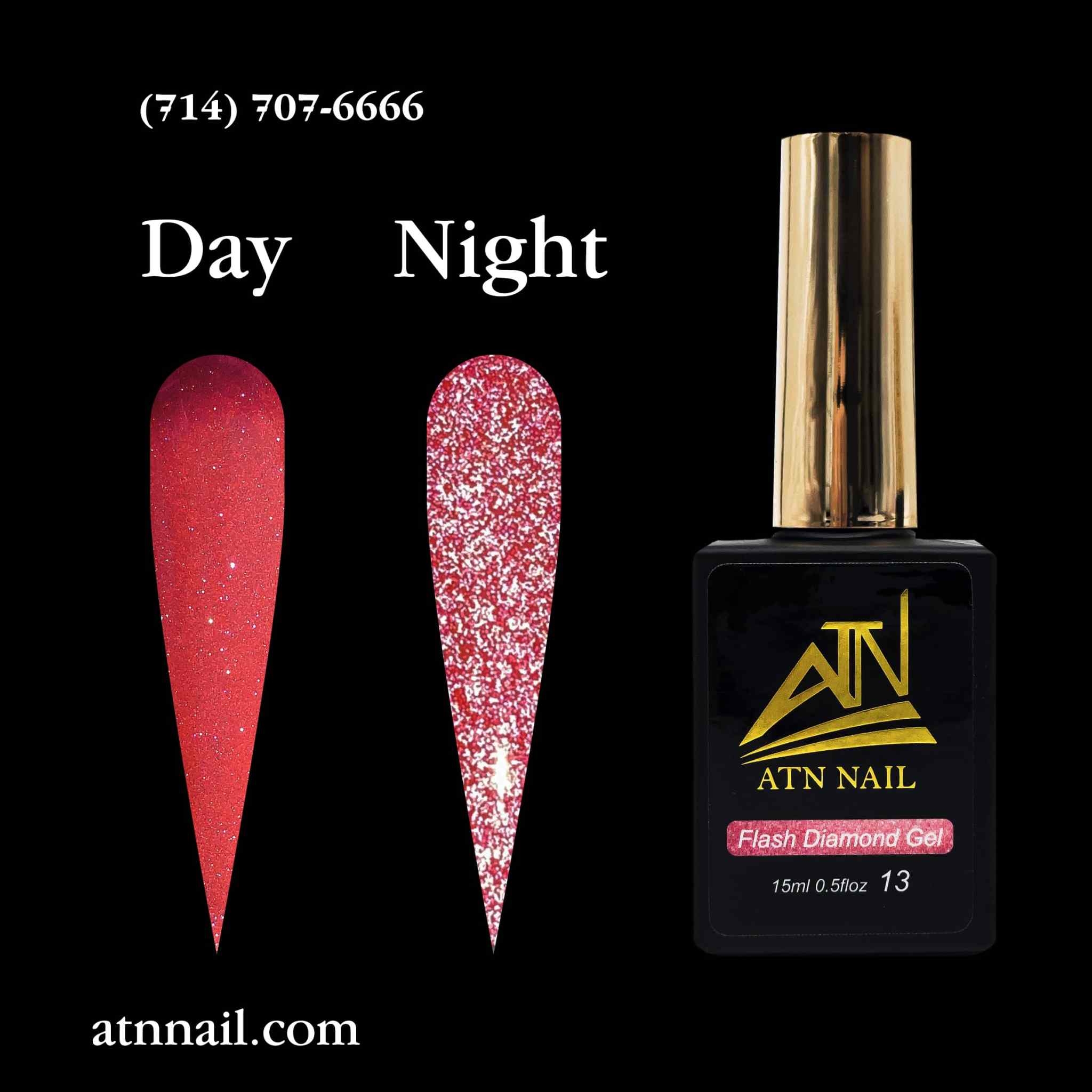 ATN Flash Diamond Glitter Gel - Set 18 Colors