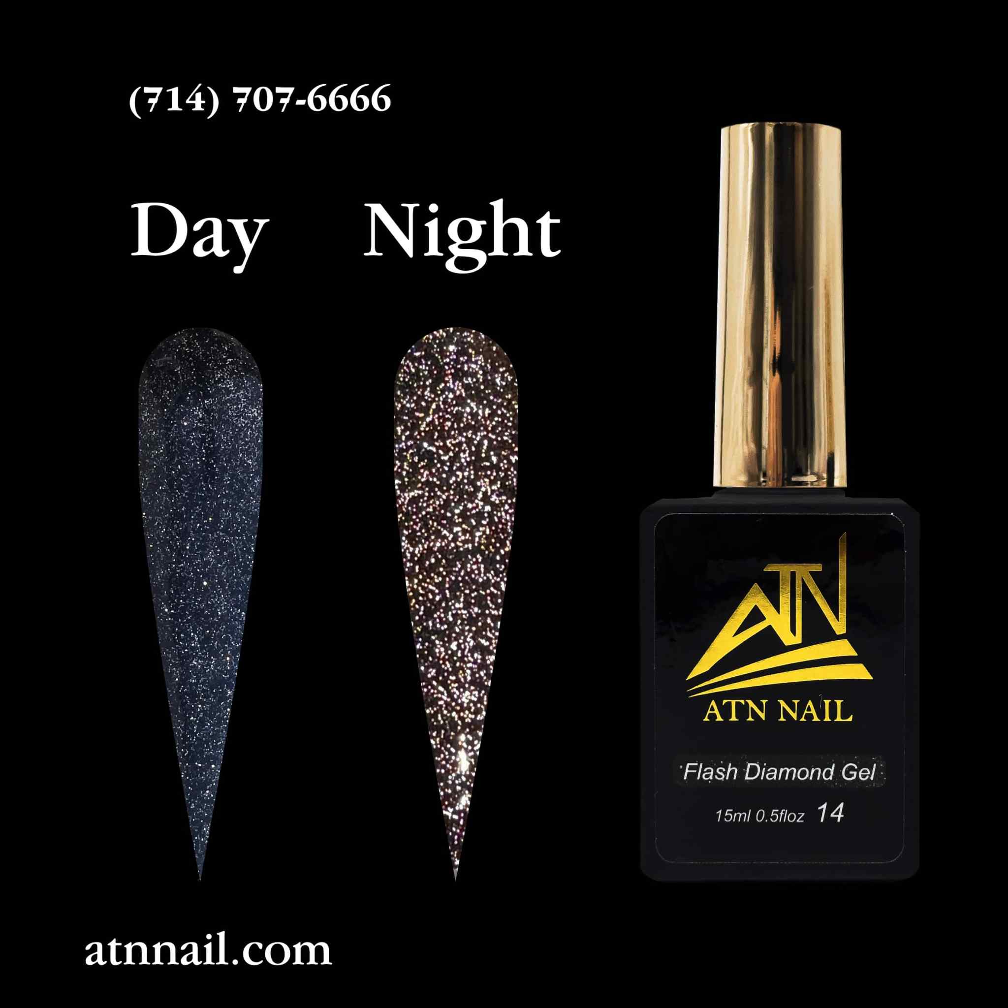 ATN Flash Diamond Glitter Gel - Set 18 Colors