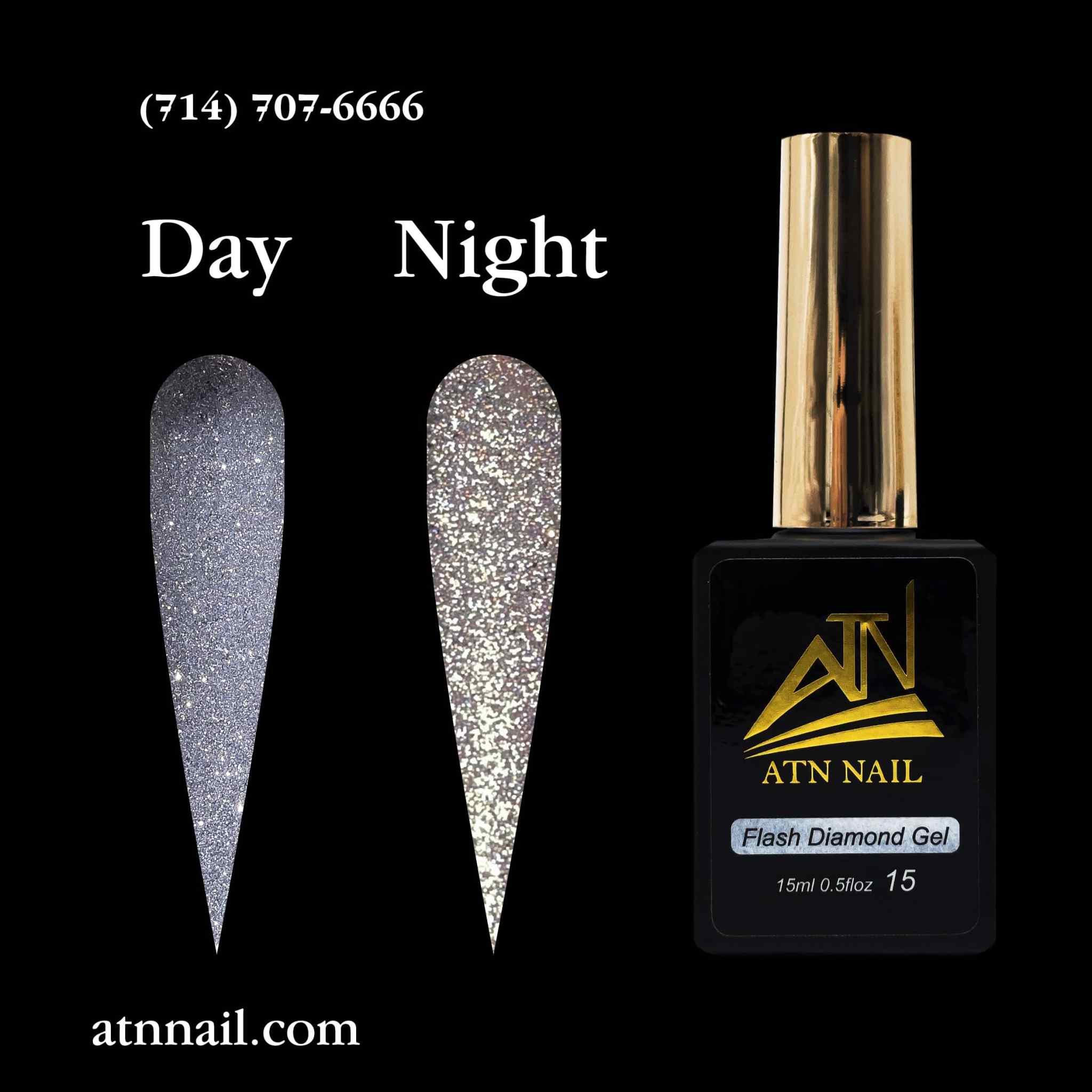 ATN Flash Diamond Glitter Gel - Set 18 Colors
