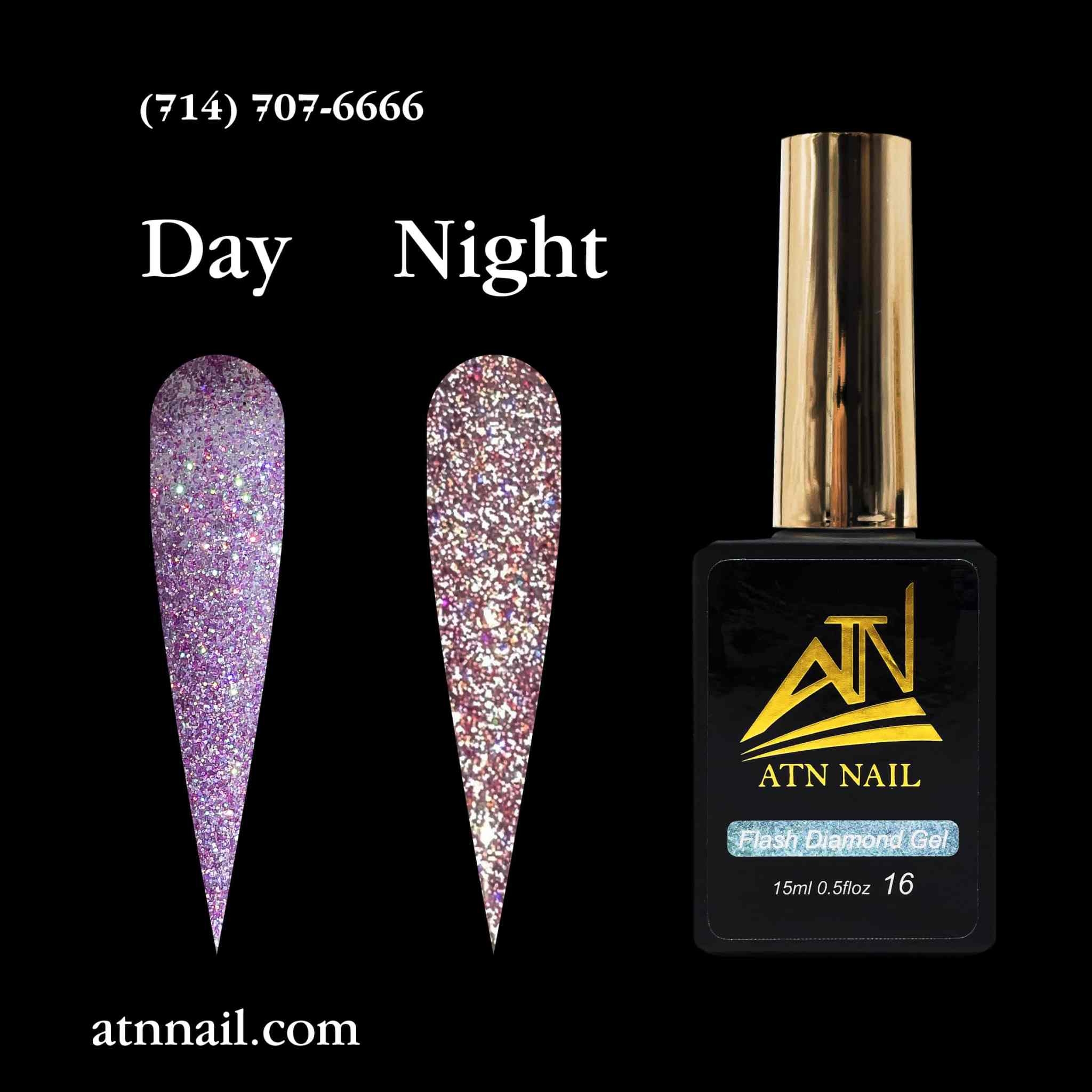 ATN Flash Diamond Glitter Gel - Set 18 Colors
