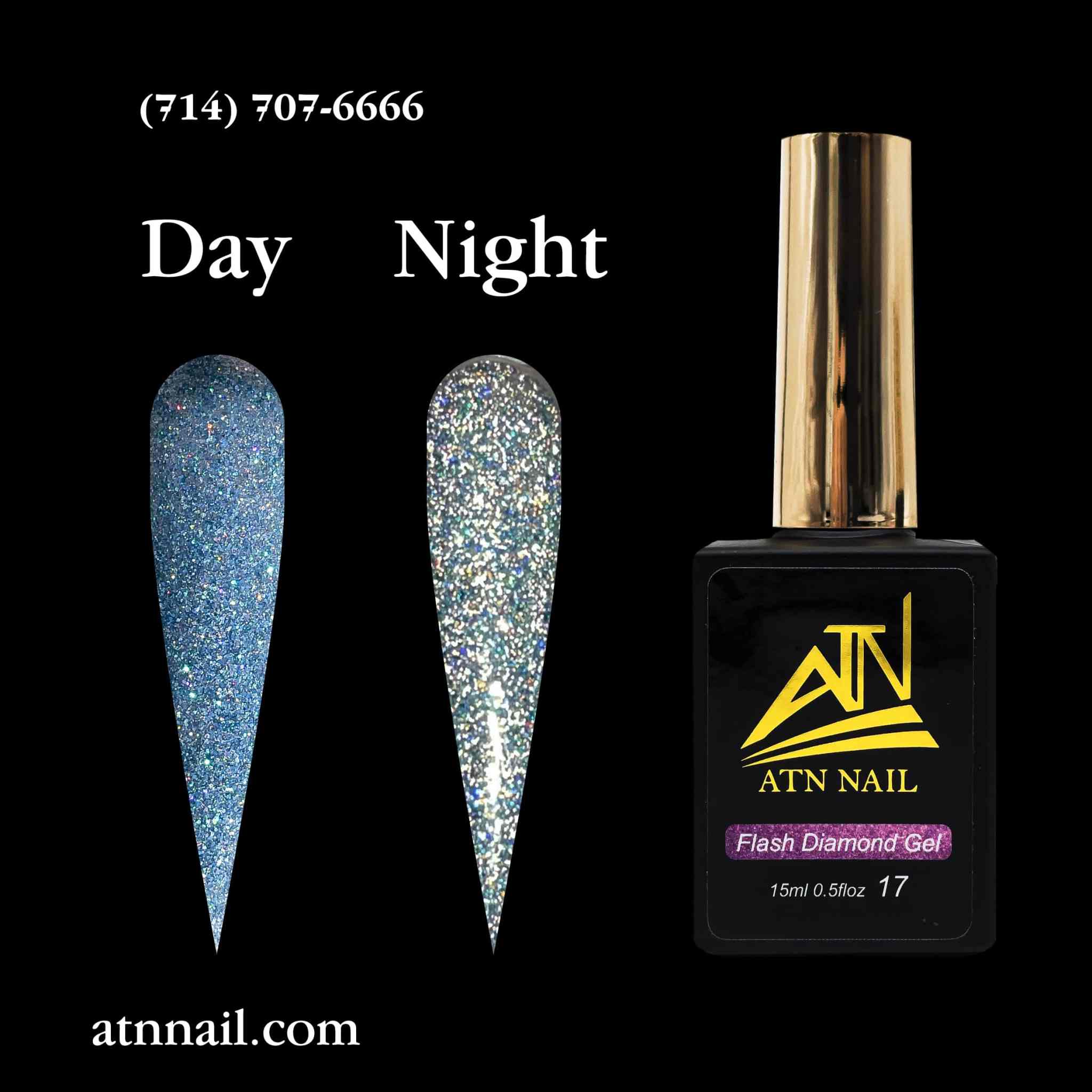 ATN Flash Diamond Glitter Gel - Set 18 Colors