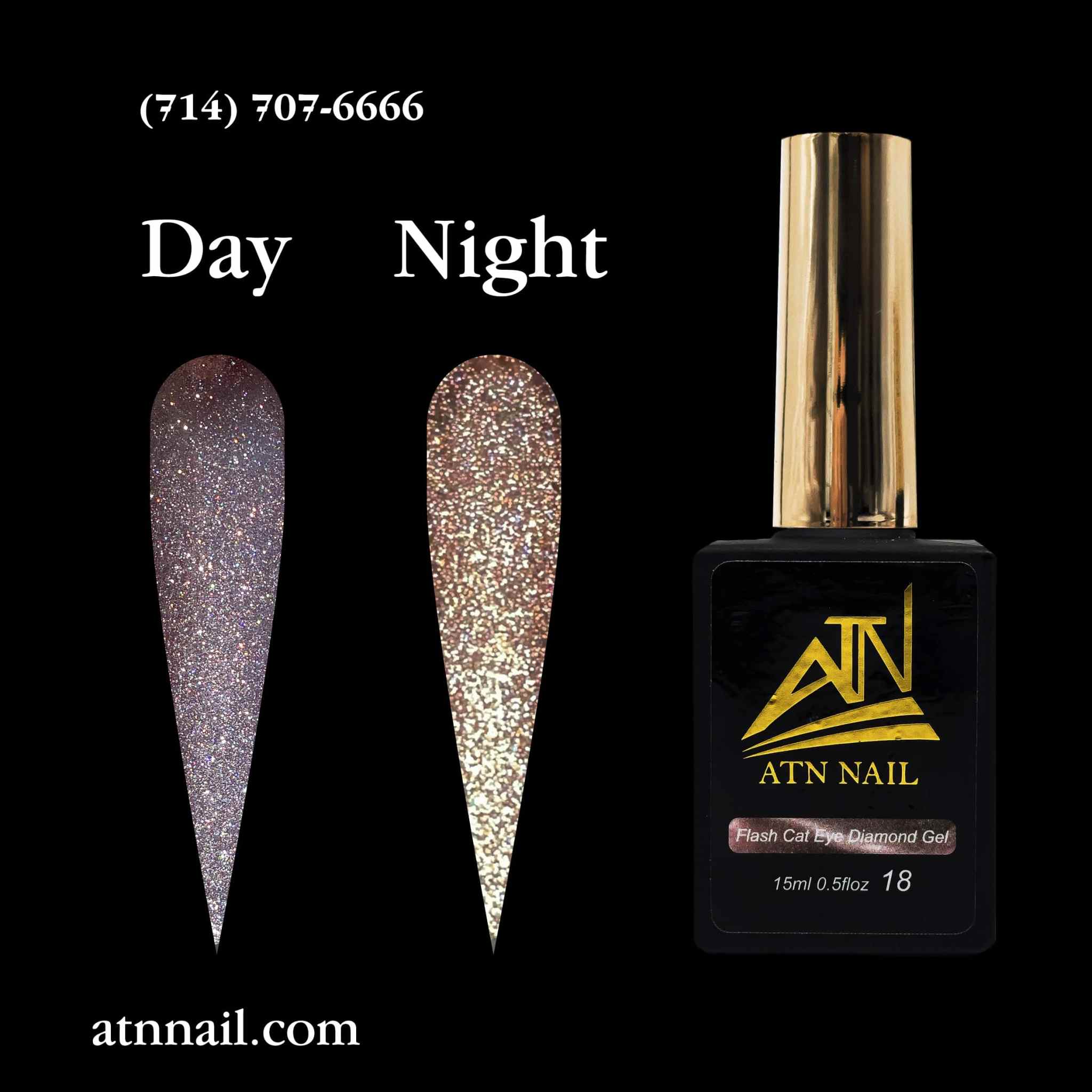ATN Flash Diamond Glitter Gel - Set 18 Colors
