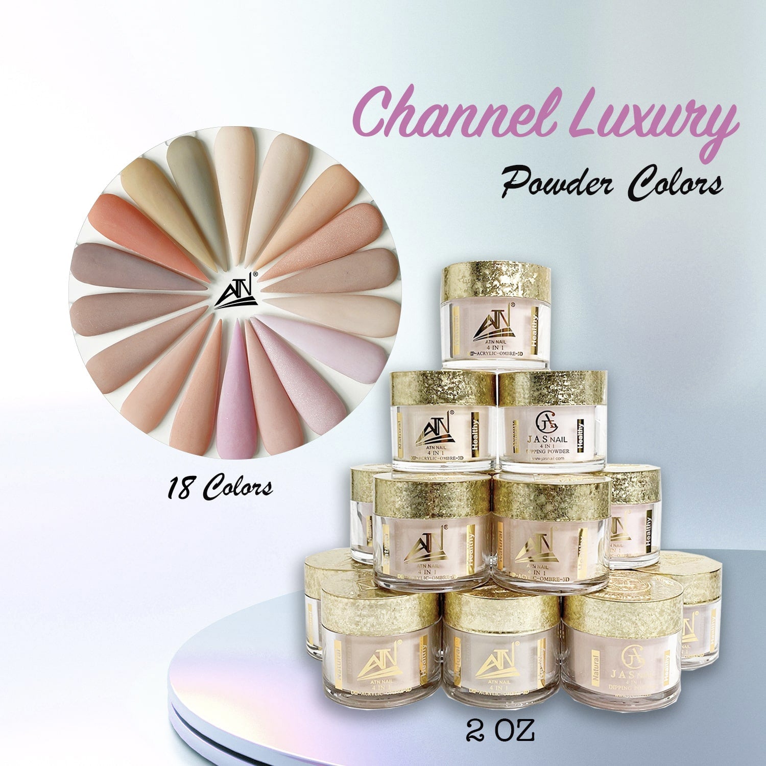 Channel Luxury Acrylic Powder - Set SM 18 Colors