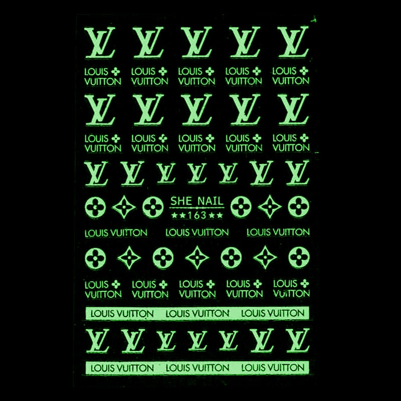 STICKER - LV, Dior, Chanel, YSL, Gucci – Glow In The Dark | SET 6 PCS