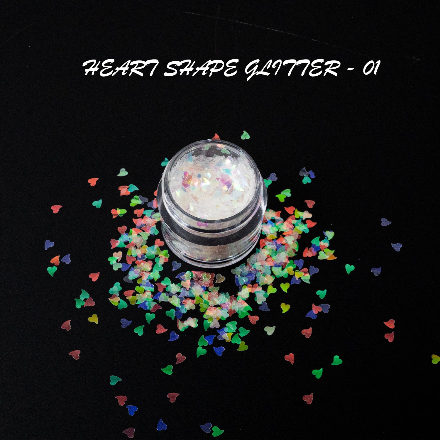 GLITTER - HEART SHAPE | 16 COLORS - 0.5 OZ