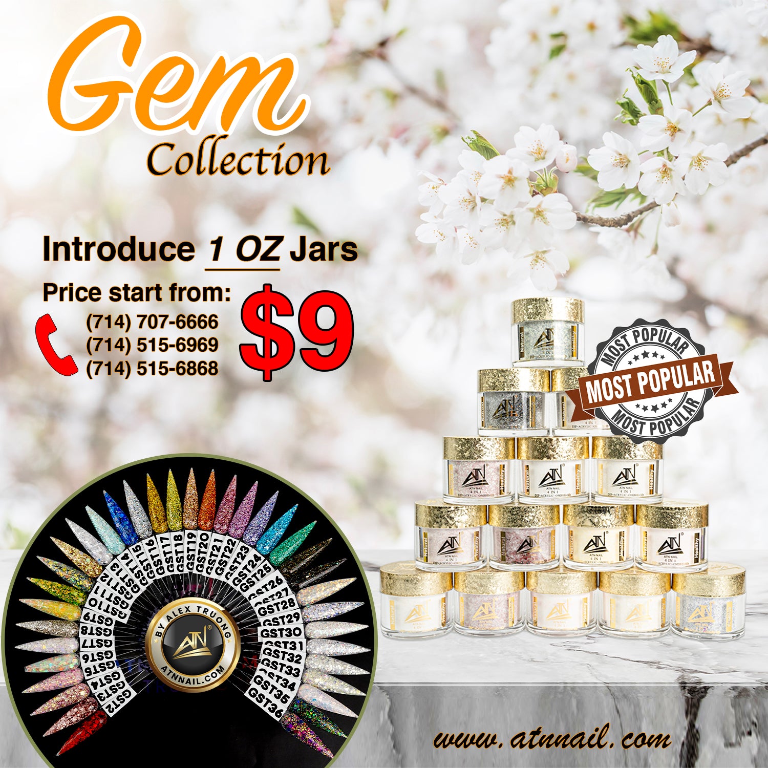 Gem Glitter Powder Collection – 36 Colors