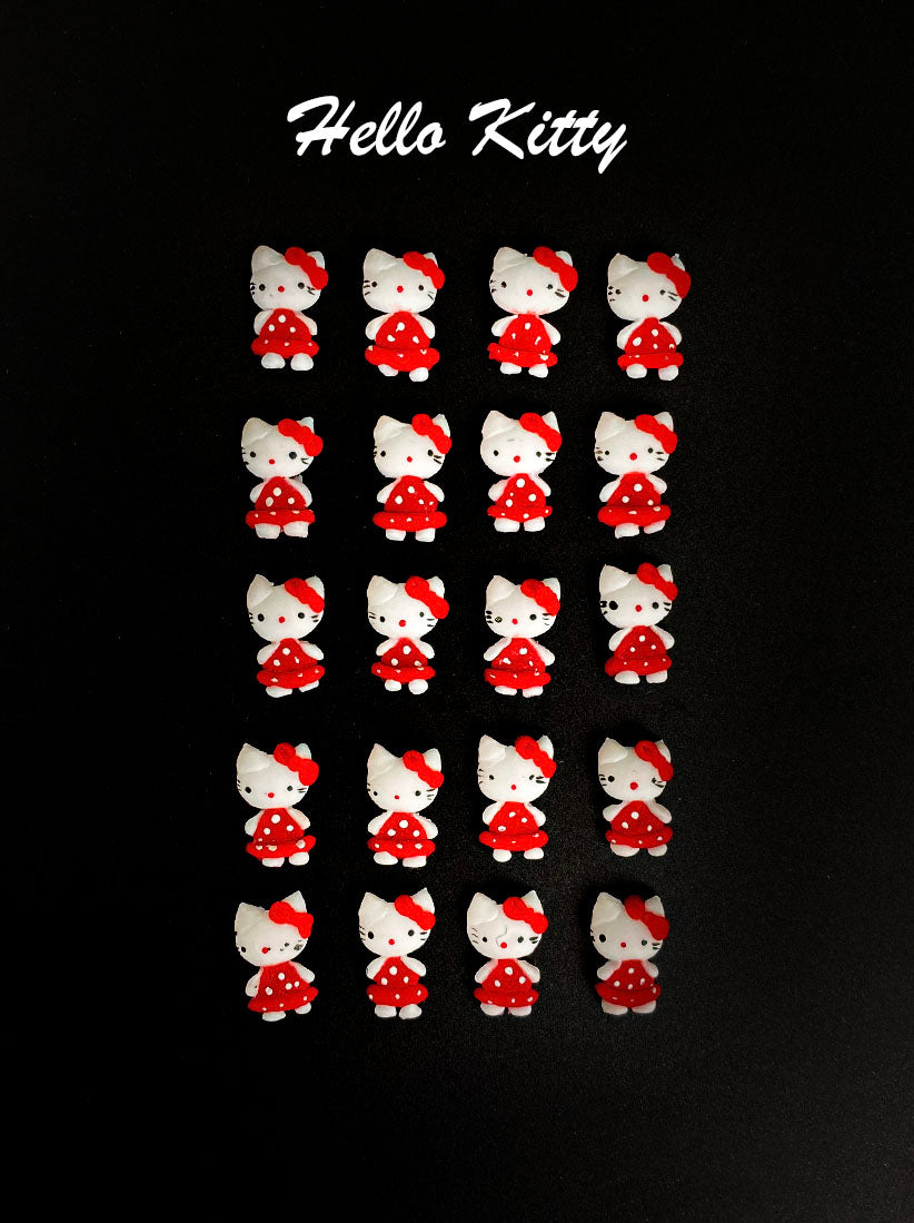 3D DECORATION - RABBIT_BEAR_KITTY_BOW - 12 DESIGNS | 38-48 PCS