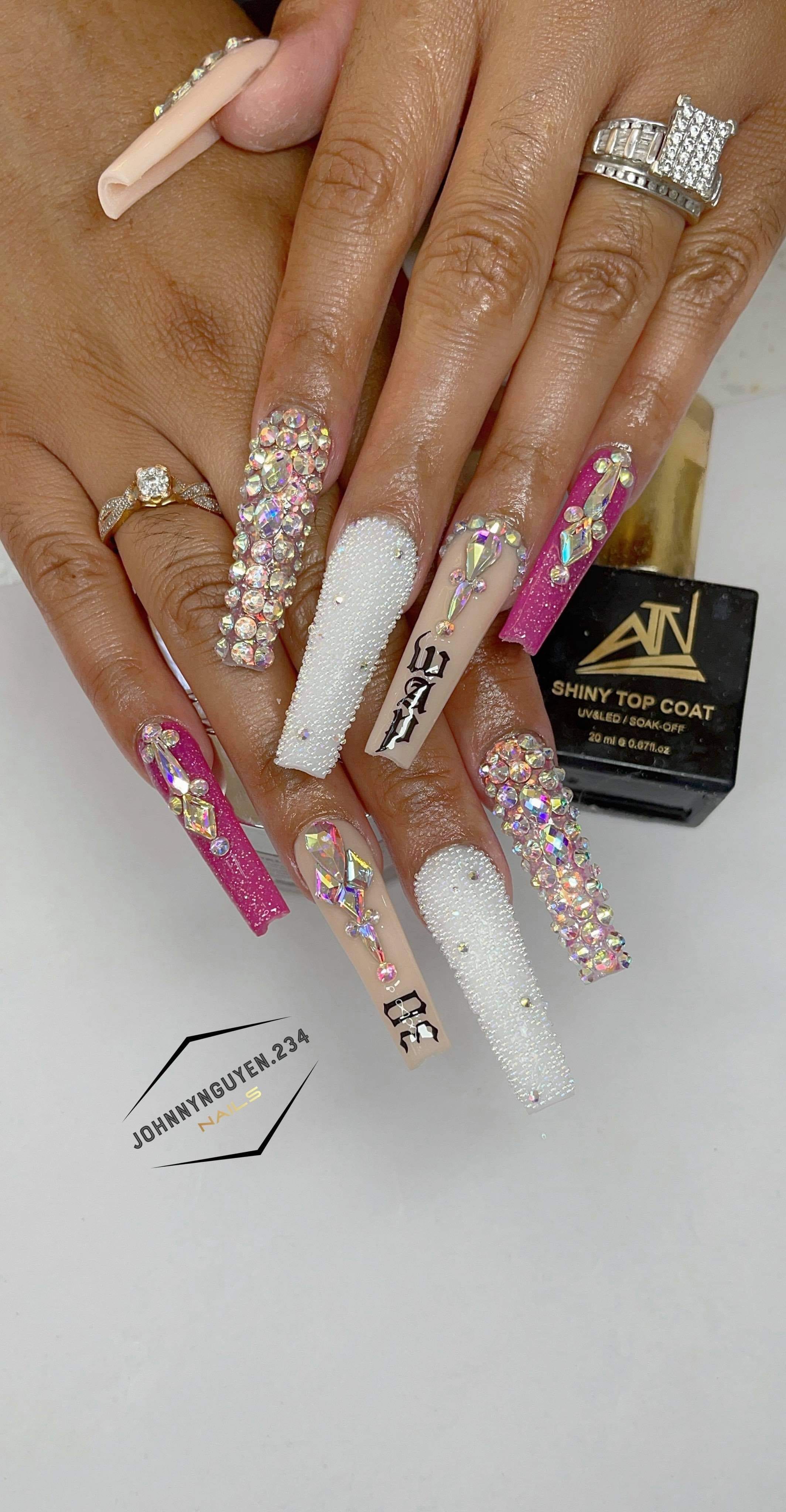 Hộp kim cương mới - Đá Rhinestone nhiều hình dạng | 20 hình dạng/gói