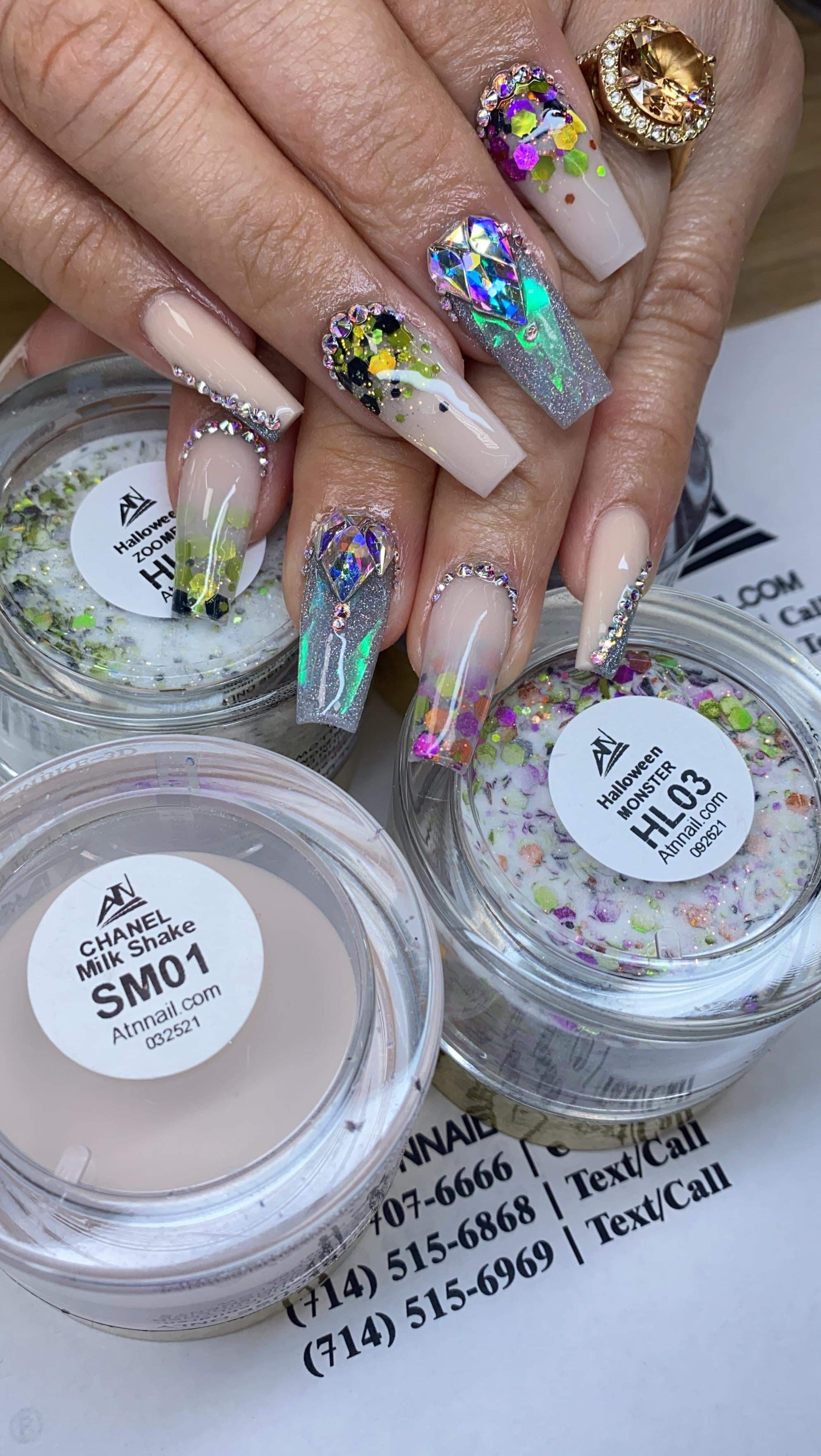 Hộp kim cương mới - Đá Rhinestone nhiều hình dạng | 20 hình dạng/gói