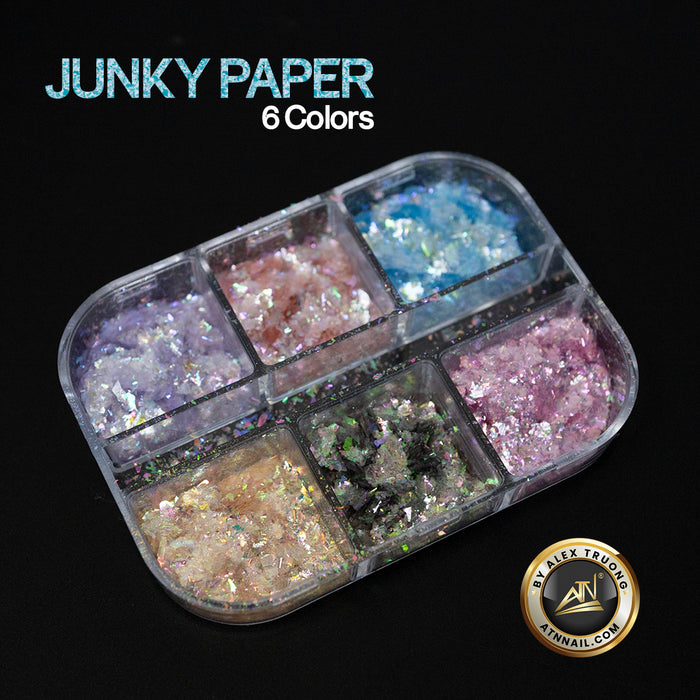 Nails Decoration - Chunky Paper | Set 6 colors
