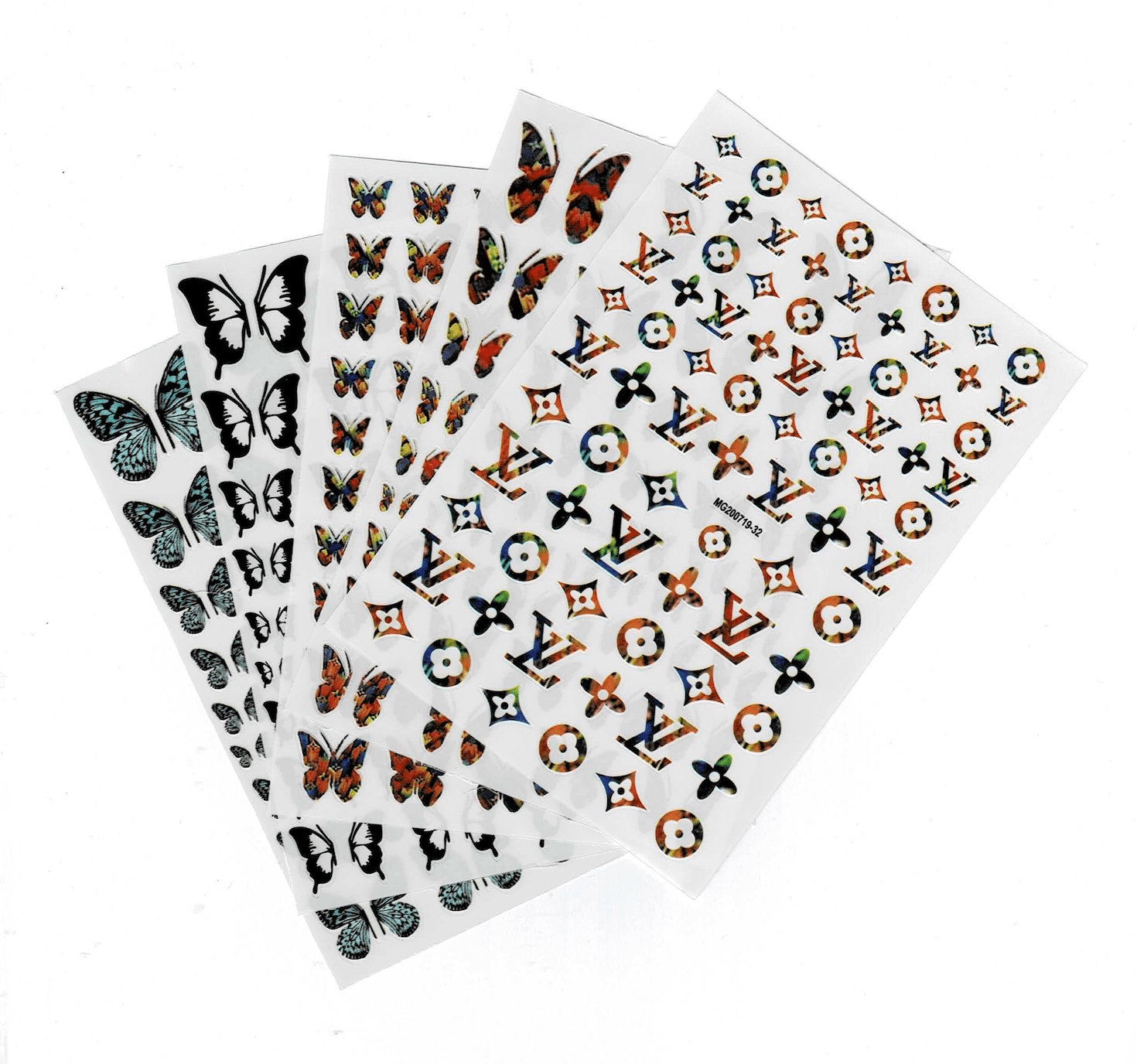 STICKER – LV & BUTTERFLY | SET 5 PCS
