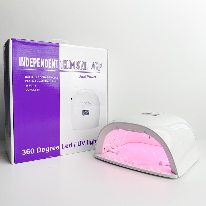 INDEPENDENT THUMBNAIL LAMP | 360 Degree Led / UV light 86W
