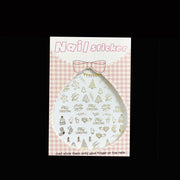 STICKER - CHRISTMAS GOLD 01 | SET 9 PCS