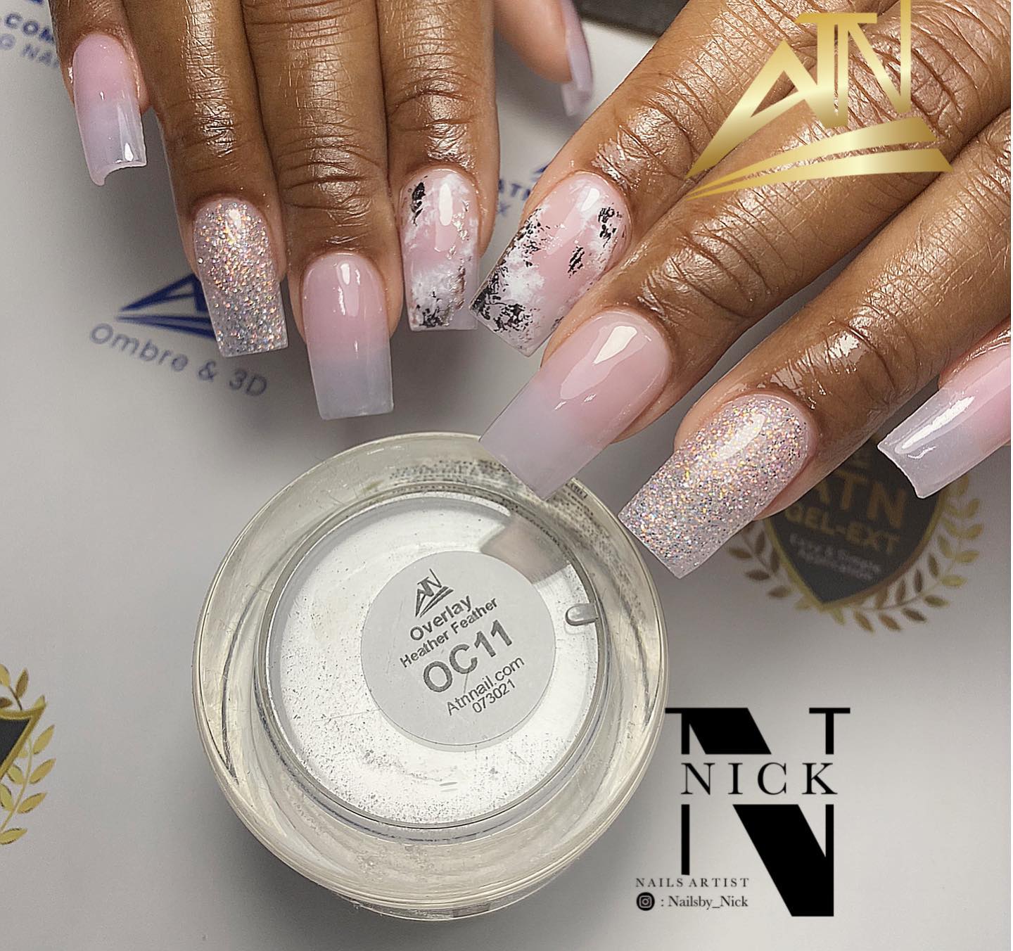 Light Overlay Acrylic Powder - Set OC 15 Colors