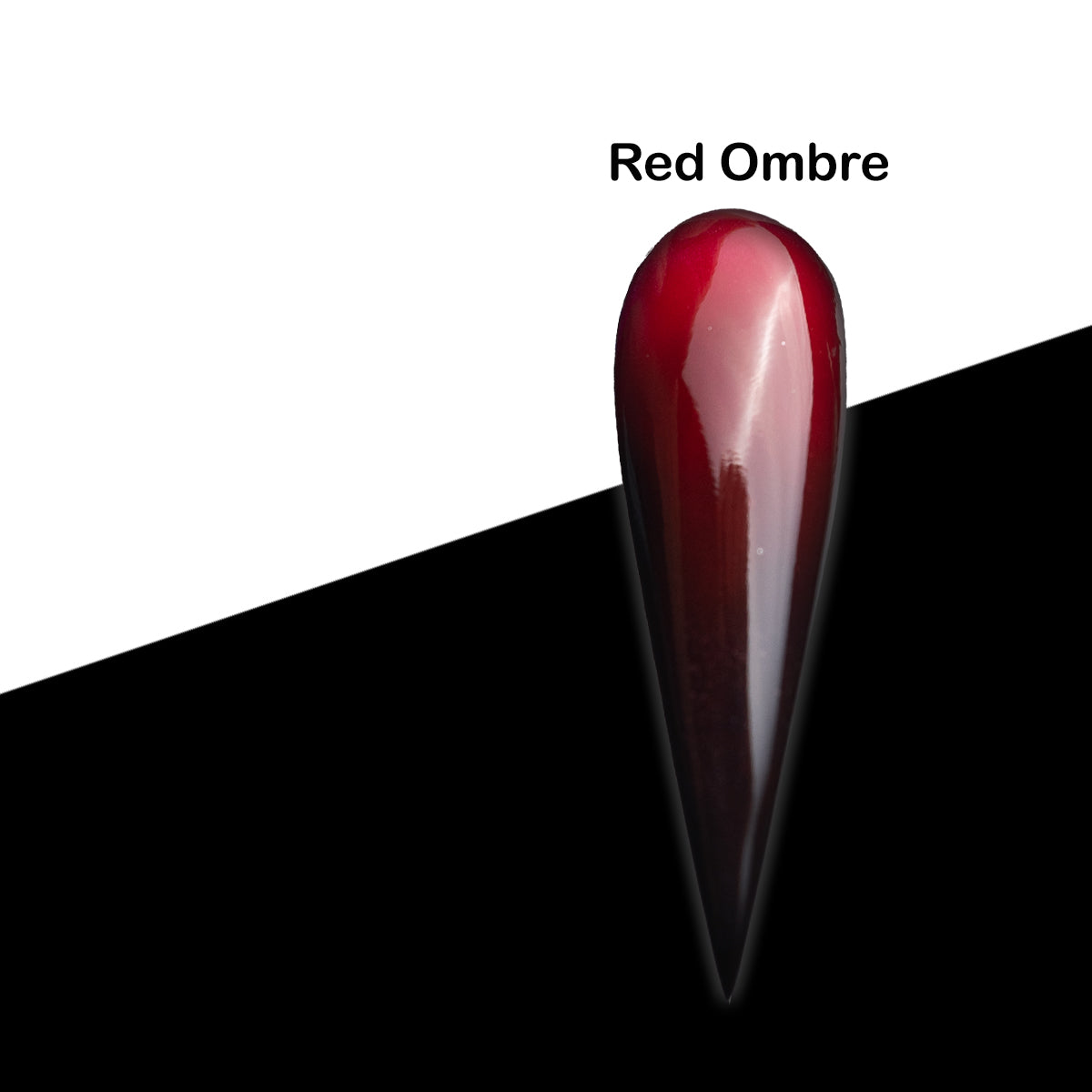 Black & Red Ombre Acrylic Powder