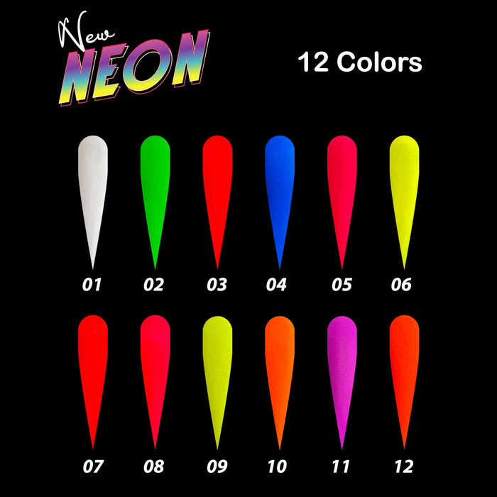 NEON - COLLECTION 12 COLORS POWDER | 2 oz