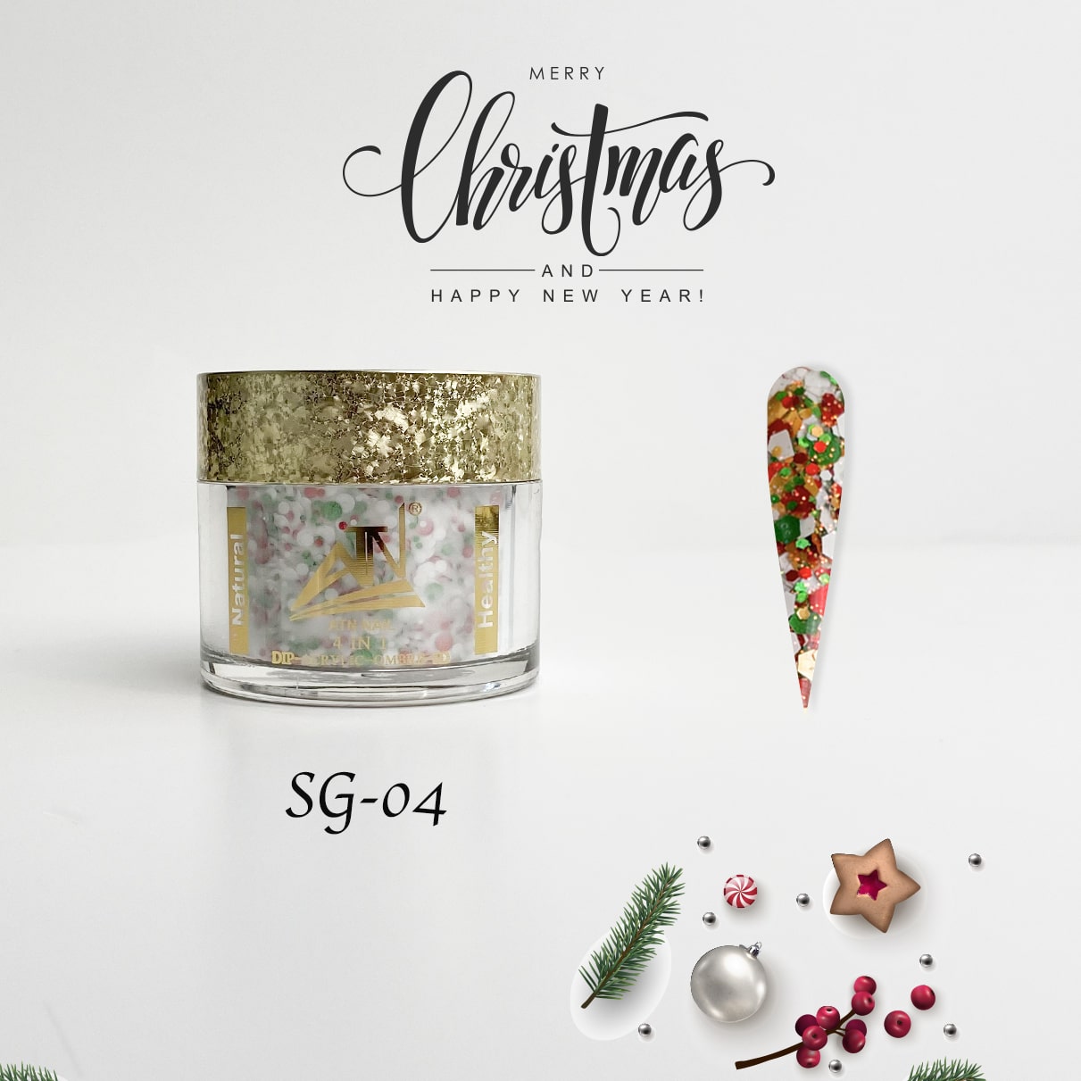 SEASON GREETINGS - COLLECTION 8 COLORS GLITTER POWDER | 2 OZ