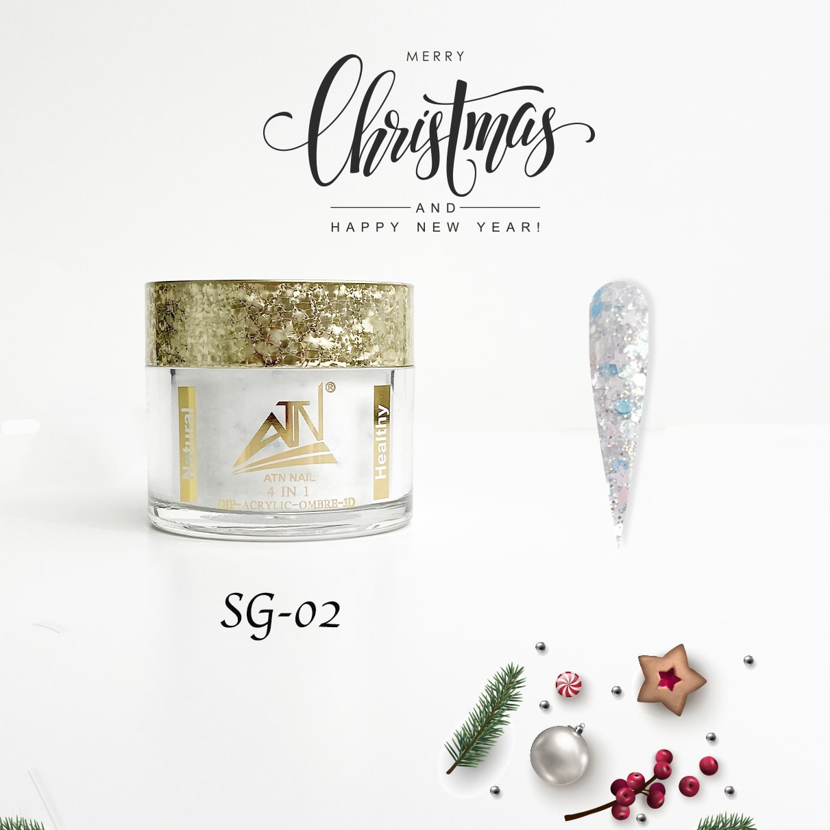 SEASON GREETINGS - COLLECTION 8 COLORS GLITTER POWDER | 2 OZ