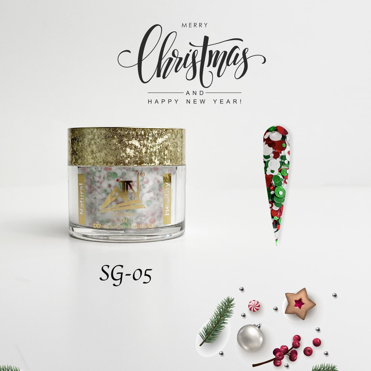 SEASON GREETINGS - COLLECTION 8 COLORS GLITTER POWDER | 2 OZ