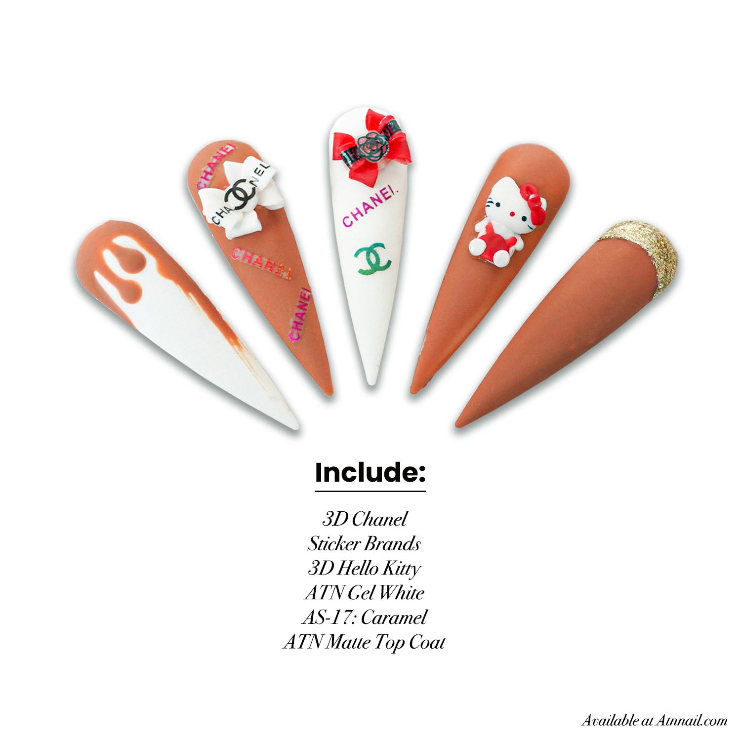 3D DECORATION - RABBIT_BEAR_KITTY_BOW - 12 DESIGNS | 38-48 PCS