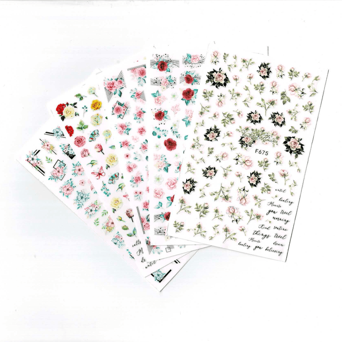 STICKER - FLOWERS - ROSE | SET 5 PCS