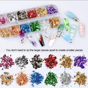 Nails Decoration - Chunky Paper | Set 12 colors