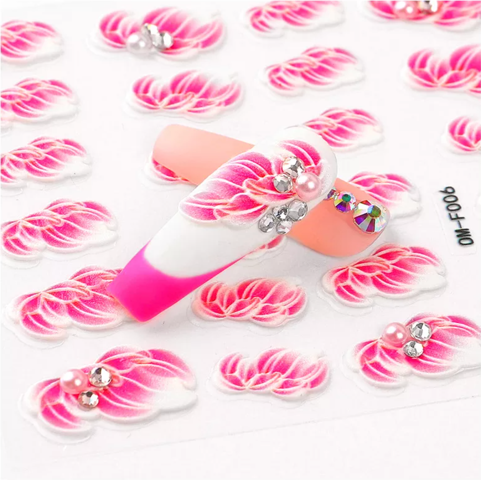 STICKER - 5D FLOWERS | SET 4 PCS