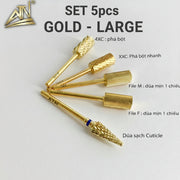 Drill Bit - Set 5pcs Gold