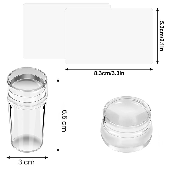 Amazon.com: Dornail Clear Silicone Nail Stamper French Tip Nail Art Stamper  Jelly Stamper for Nails French Nail Stamper Kit Manicure Nail Art Tools :  Beauty & Personal Care