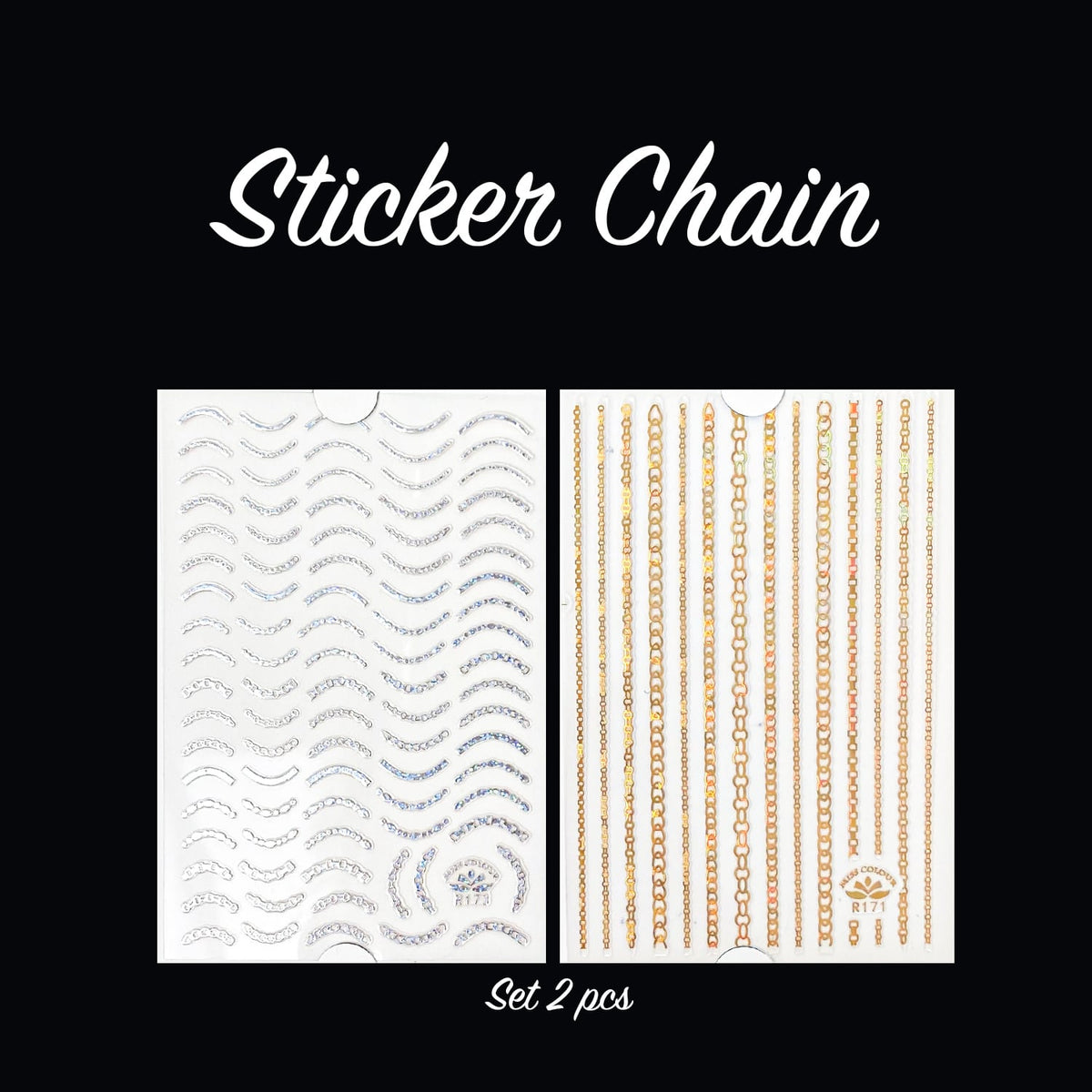 STICKER - CHAIN | SET 2 PCS — ATN Nail Supply
