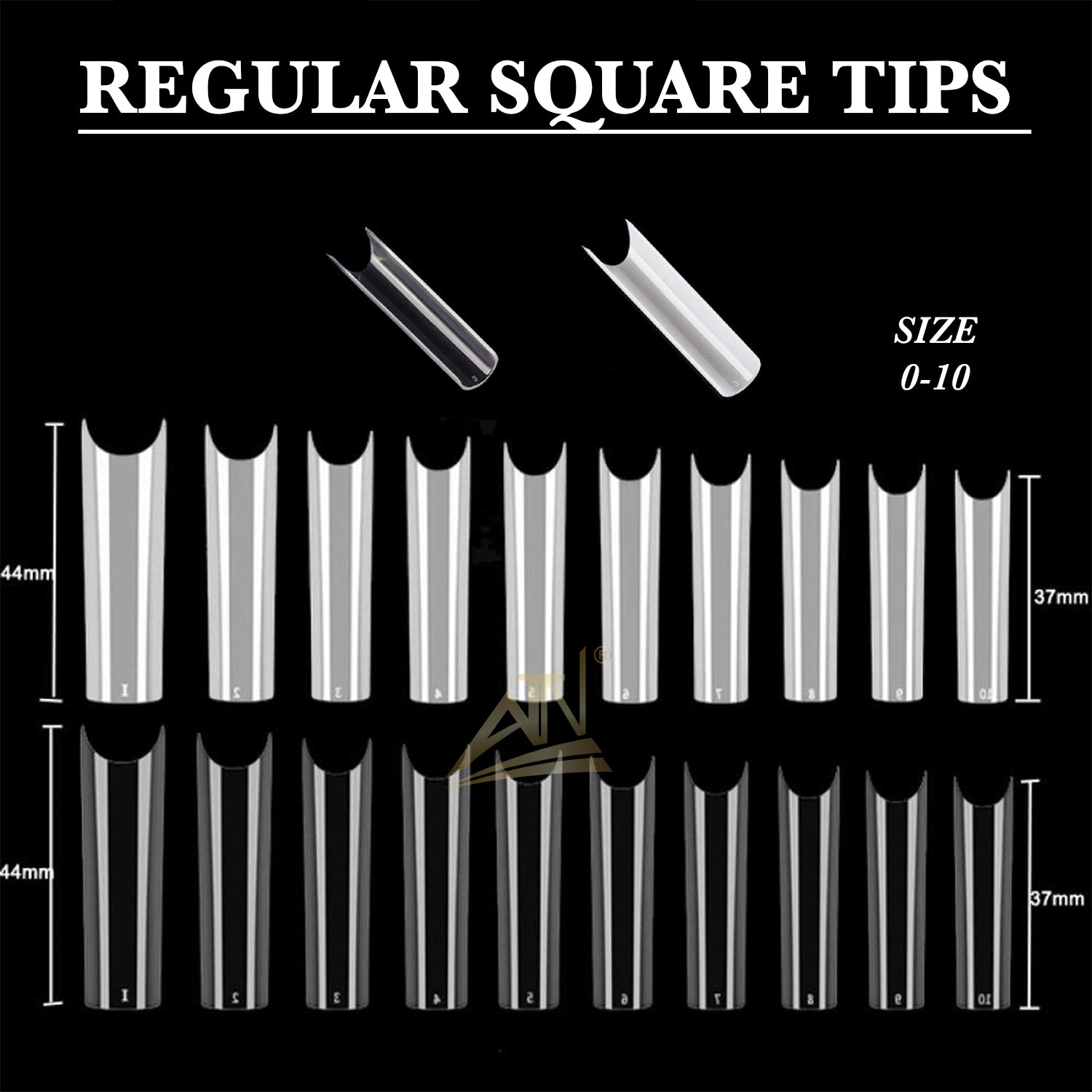 ATN Square Nail Tips Short – ATN Nail Supply