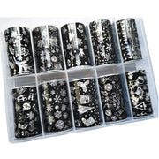 TRANSFER FOIL - CHRISTMAS HOLO BLACK | DFOTX02