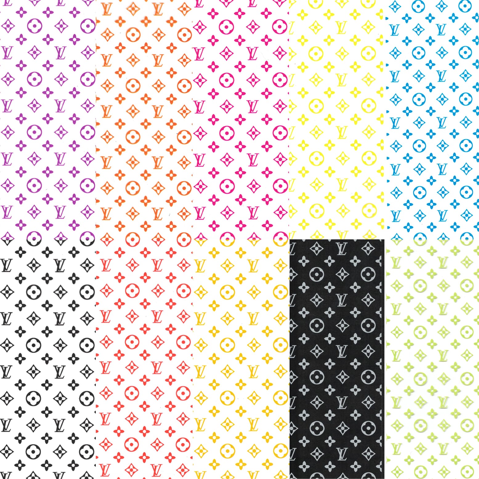 TRANSFER FOIL-COLORFUL LV | DFOTN06