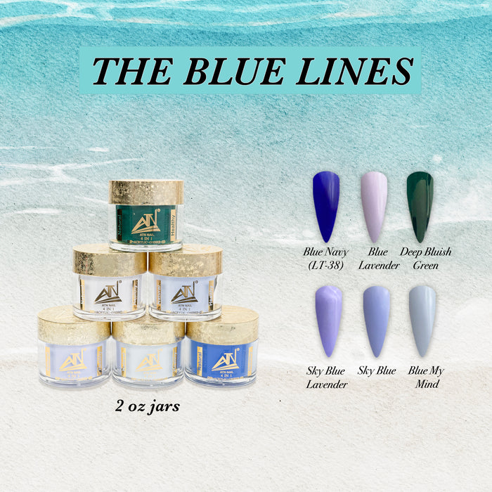 THE BLUE LINES - COLLECTION 6 COLORS POWDER