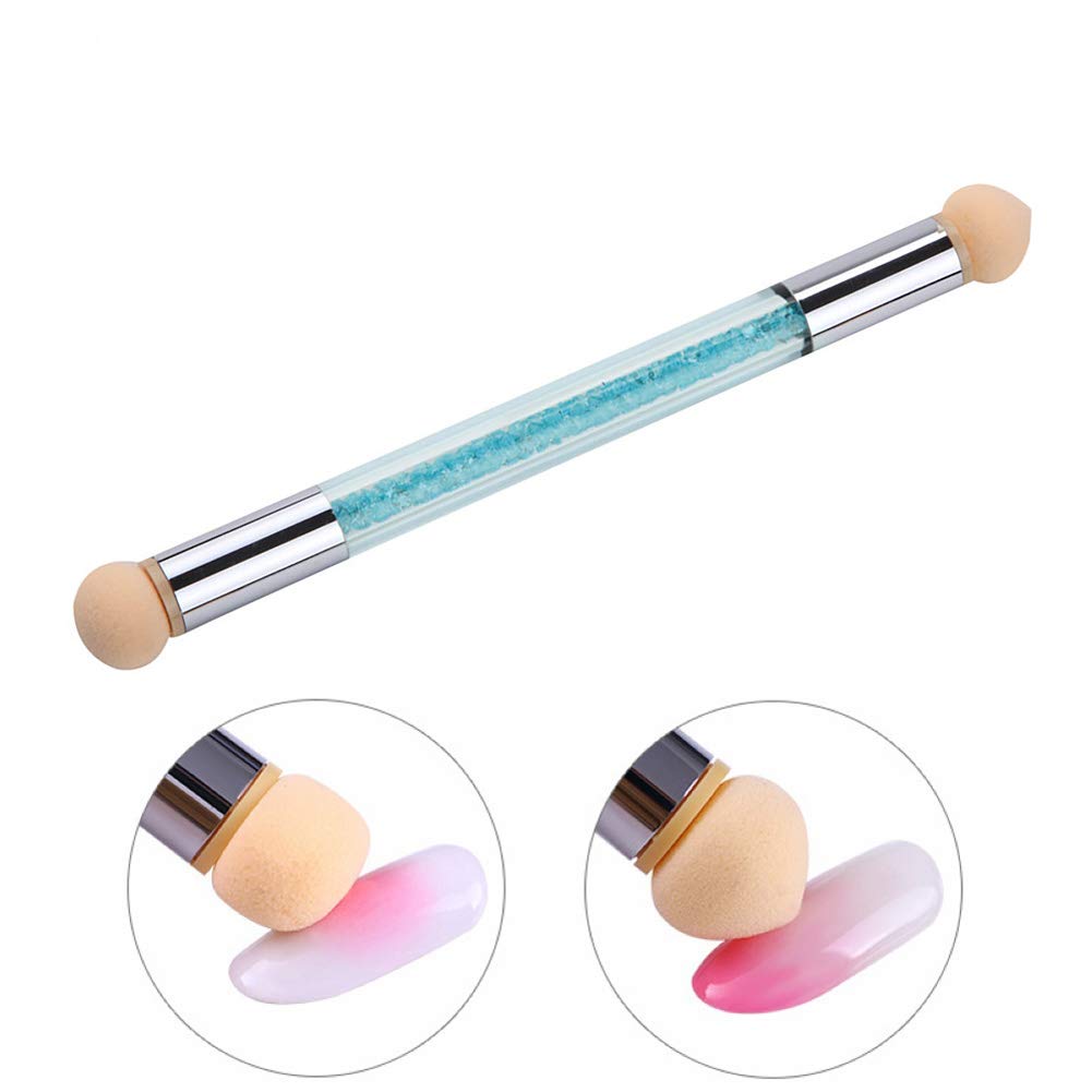 Ombre Nail Brush Double Head + 4 Sponge Head