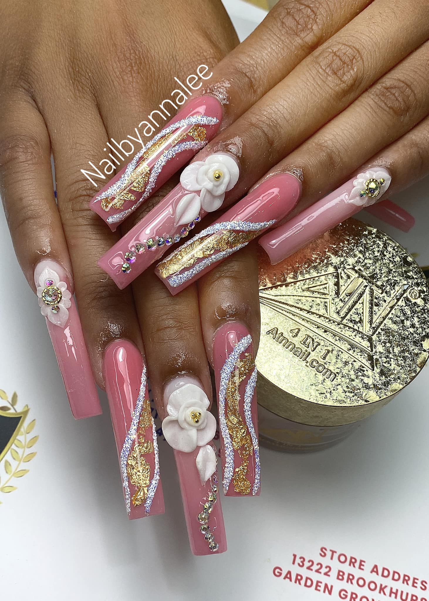 Alex Blooming Valley Nude Acrylic Powder – Set AB 18 Colors