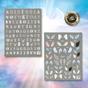 STICKER - LETTER, ANGEL WINGS | SET 2 PCS