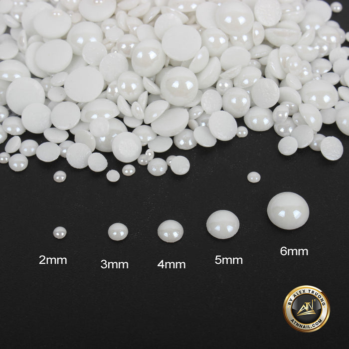 Flatback Pearl Beads | 2-3-4-5-6mm