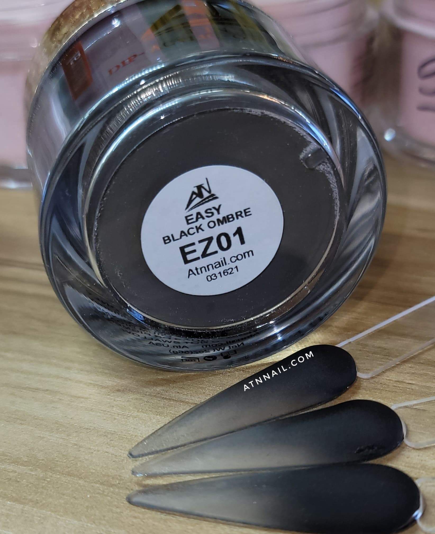 Black & Red Ombre Acrylic Powder