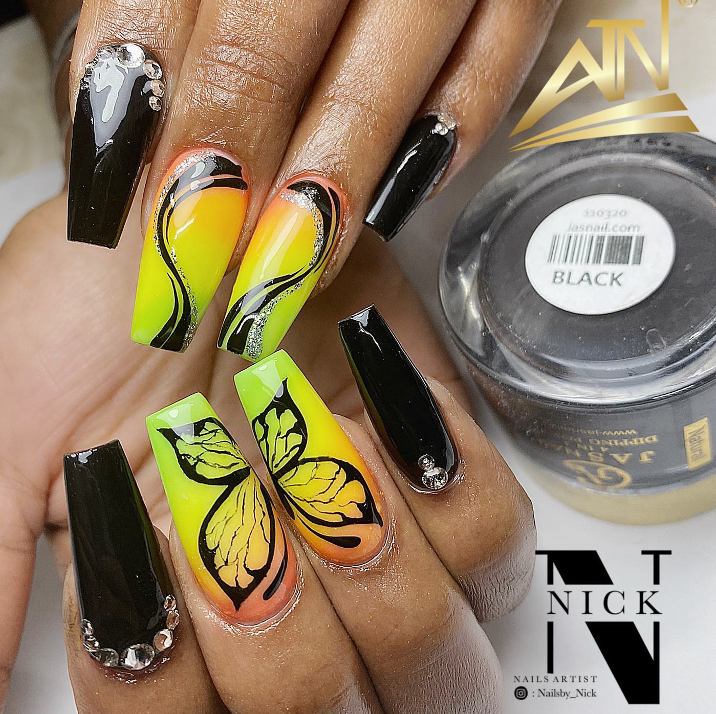 Super Black Acrylic Powder