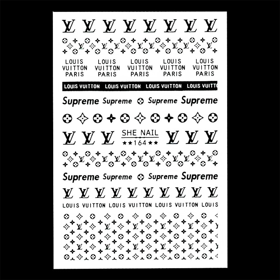 STICKER - LV, Chanel, Supreme, Gucci | SET 5 PCS