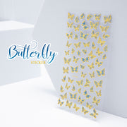 STICKER - GOLD HOLO BUTTERFLY | 1 PCS