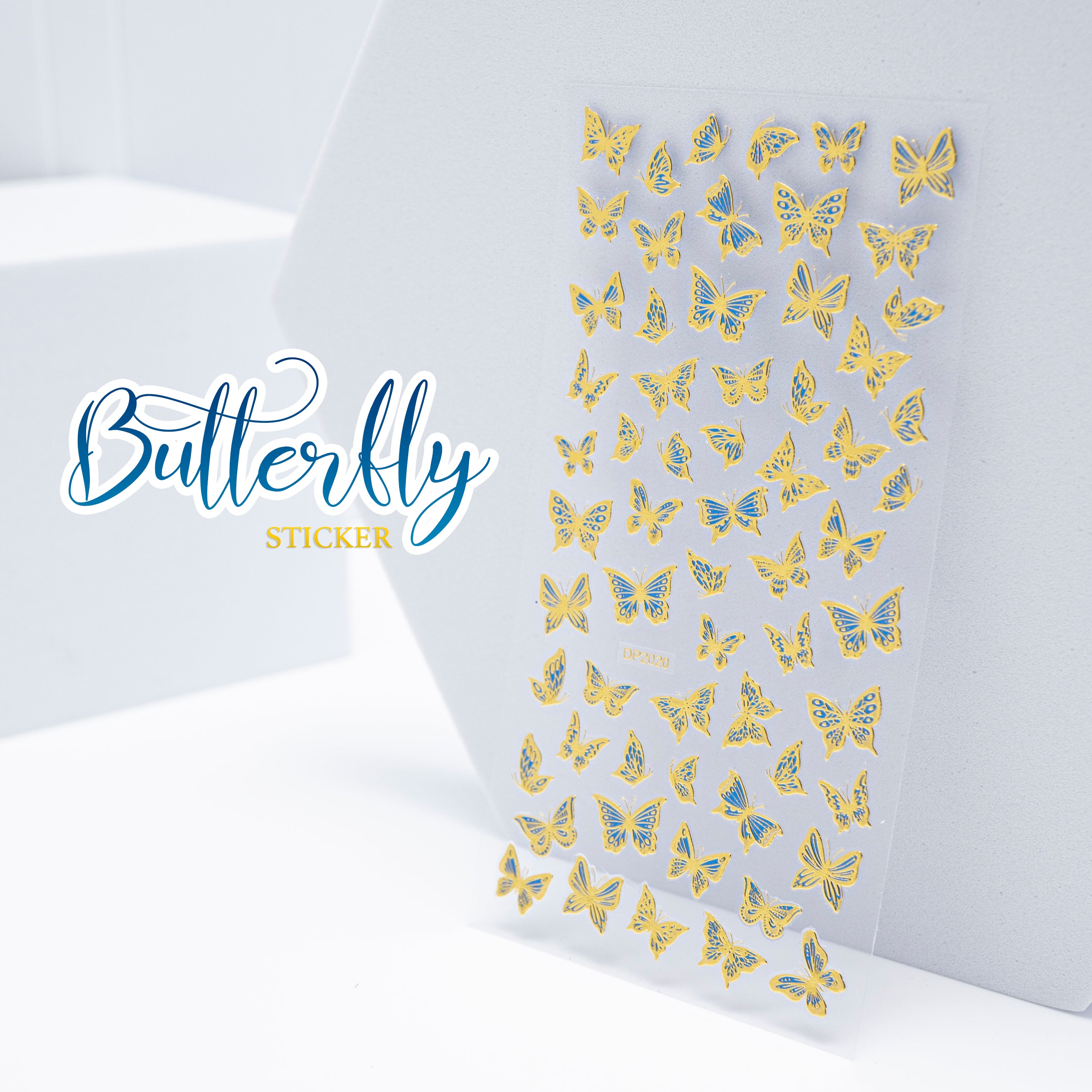 STICKER - GOLD HOLO BUTTERFLY | 1 PCS