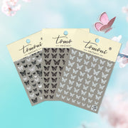 STICKER - BUTTERFLIES - Black & White | SET 3 PCS