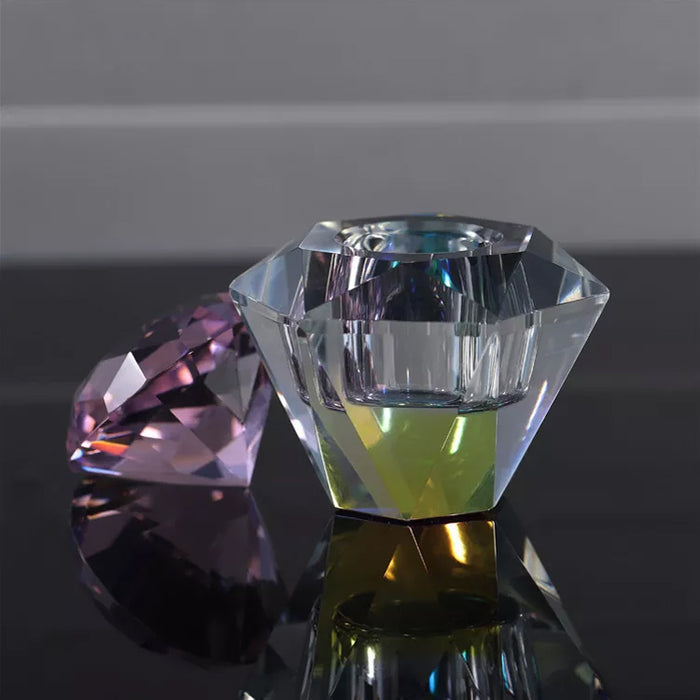 CRYSTAL LIQUID JAR - DIAMOND LID | 2 Colors
