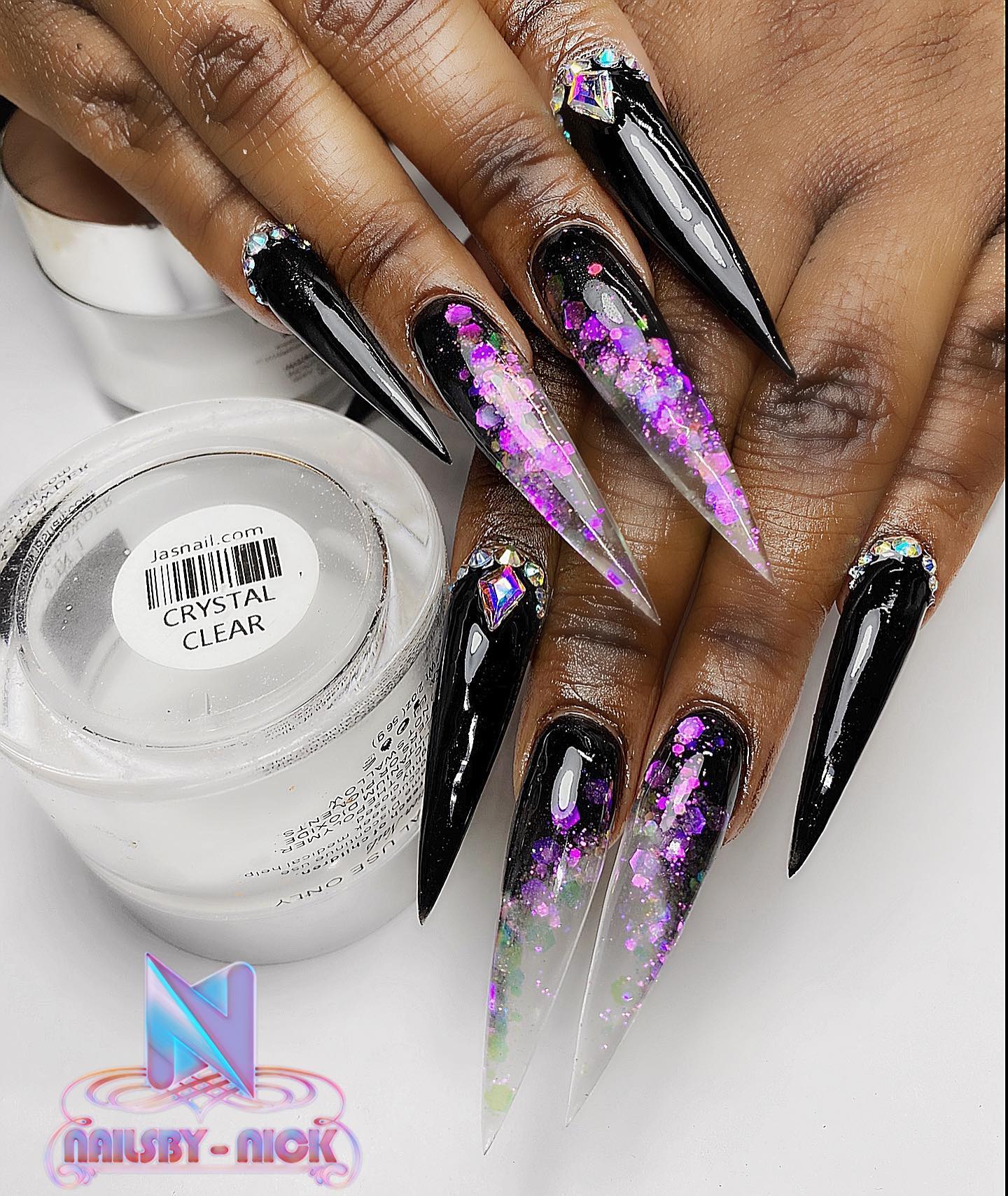 Super Black Acrylic Powder