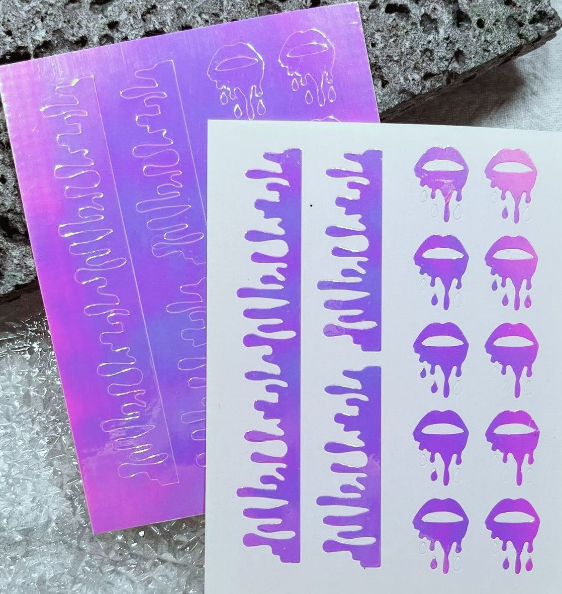 STICKER - Nail Art Airbrush Aurora  - Set B | 4 pcs