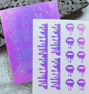 STICKER - Nail Art Airbrush Aurora  - Set B | 4 pcs